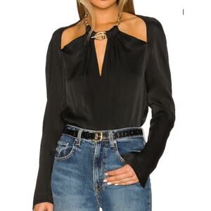 jonathan simkhai krishna top missing gold necklace, size XS, *Flawed